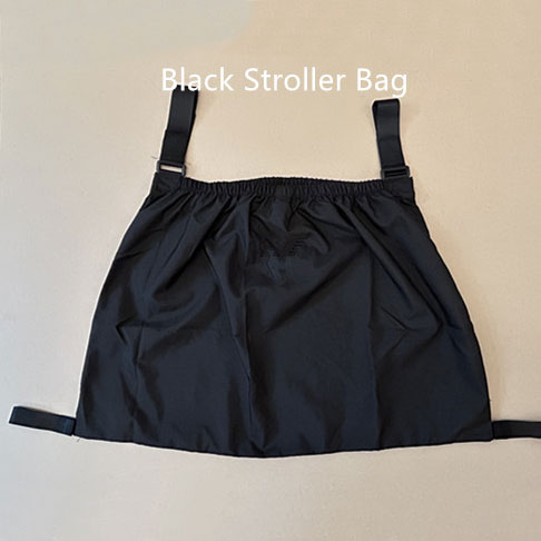 Mála stroller dubh a chur i bhfeidhm